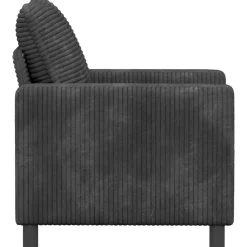 vidaXL Bank Donkergrijs 76 x 81 x 87,5 cm Polyester