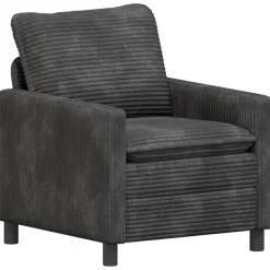 vidaXL Bank Donkergrijs 76 x 81 x 87,5 cm Polyester