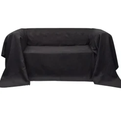 vidaXL Bankhoes 140x210 cm microsuède antraciet