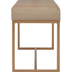 vidaXL Bankje 80 cm fluweel beige