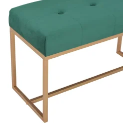 vidaXL Bankje 80 cm fluweel groen
