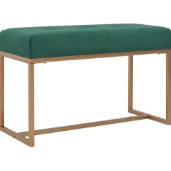 vidaXL Bankje 80 cm fluweel groen