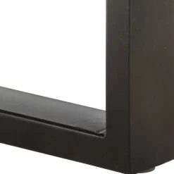 vidaXL Bankje 110 cm massief gerecycled hout en staal