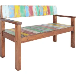 vidaXL Bankje 115 cm massief gerecycled hout