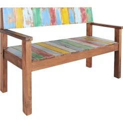 vidaXL Bankje 115 cm massief gerecycled hout