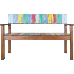 vidaXL Bankje 115 cm massief gerecycled hout