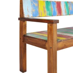 vidaXL Bankje 115 cm massief gerecycled hout