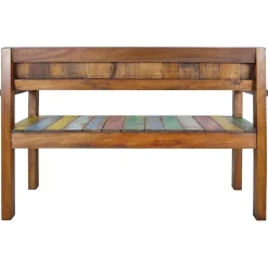 vidaXL Bankje 115 cm massief gerecycled hout