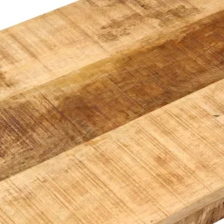 vidaXL Bankje 110 cm massief ruw mangohout en staal