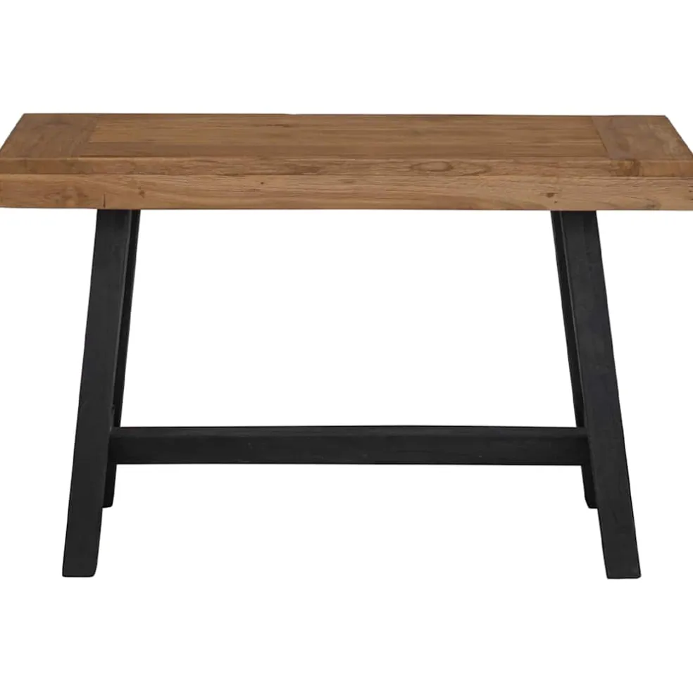 vidaXL Bankje 110 cm massief teakhout