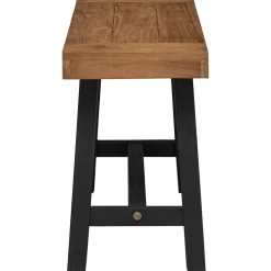 vidaXL Bankje 110 cm massief teakhout