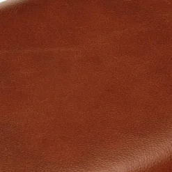 vidaXL Bankje turnbok 58 cm echt leer en massief mangohout bruin