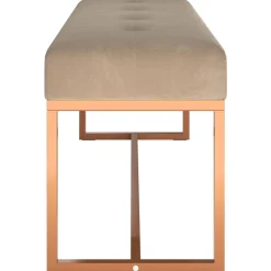 vidaXL Bankje 110x36x45 cm fluweel beige