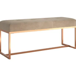 vidaXL Bankje 110x36x45 cm fluweel beige