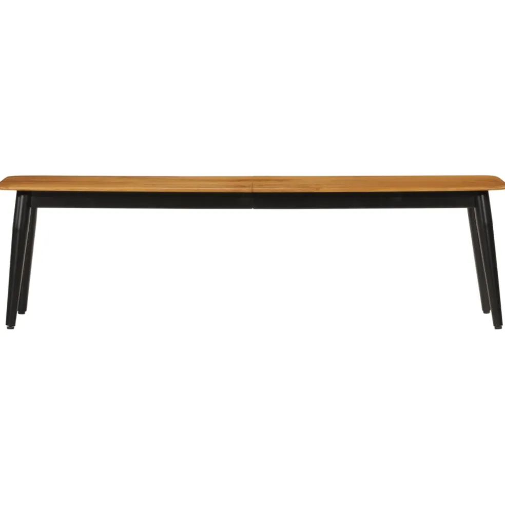 vidaXL Bankje 160x40x45 cm massief mangohout en ijzer