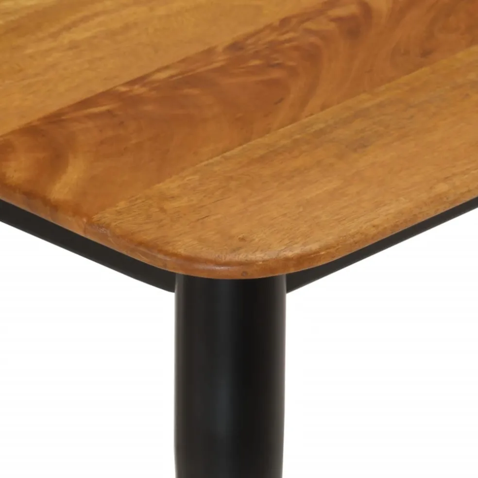vidaXL Bankje 160x40x45 cm massief mangohout en ijzer