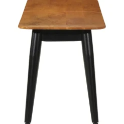vidaXL Bankje 160x40x45 cm massief mangohout en ijzer