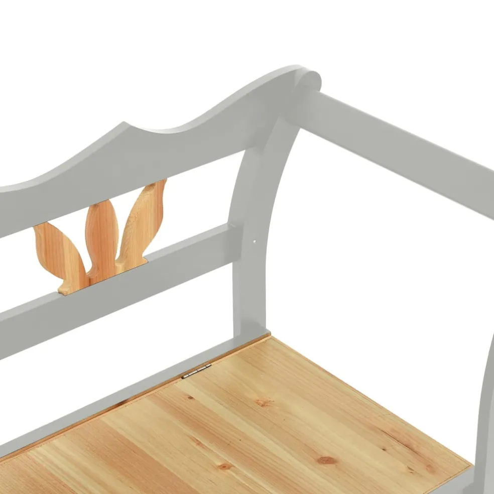 vidaXL Bankje 107x45x75,5 cm massief vurenhout