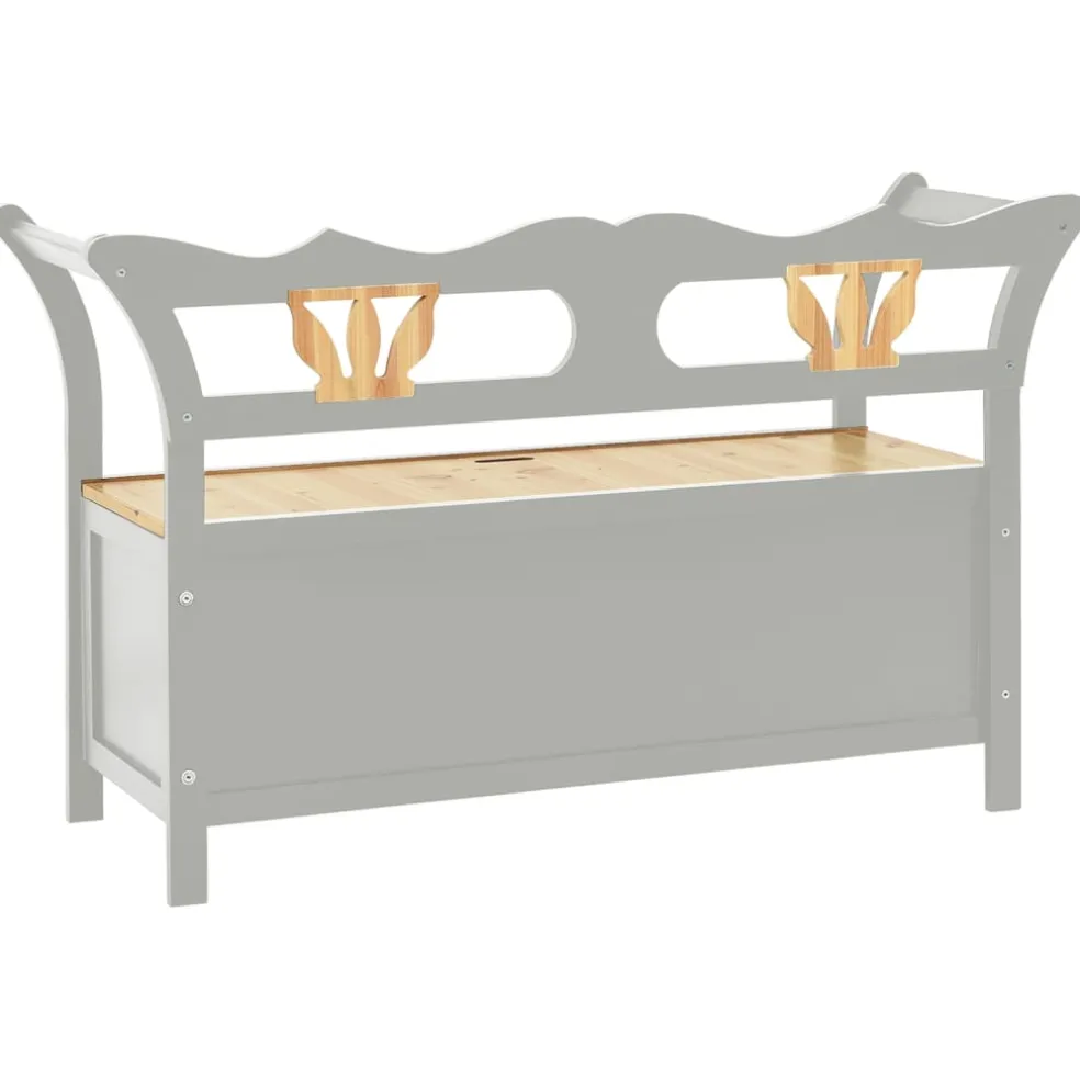 vidaXL Bankje 107x45x75,5 cm massief vurenhout