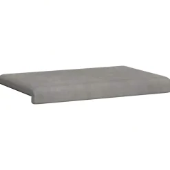 vidaXL Bankkussen fluweel Lichtgrijs Diepte 35 cm