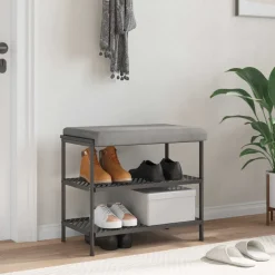 vidaXL Bankkussen fluweel Lichtgrijs Diepte 35 cm