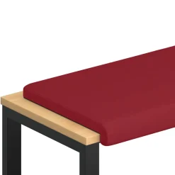 vidaXL Bankkussen Kunstleer Wijnrood Diepte 35 cm