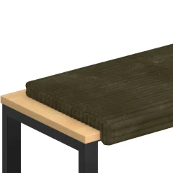 vidaXL Bankkussen Pluche Corduroy Groen Diepte 35 cm