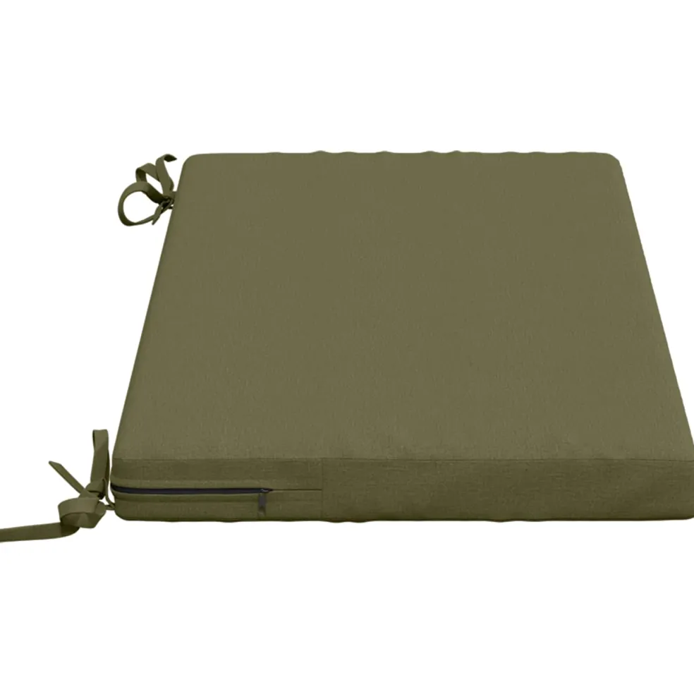 vidaXL Bankkussen SOEST 100% Polyester Olijfgroen 80 x 40 x 5 cm