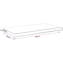 vidaXL Bankkussen SOEST 100% Polyester Olijfgroen 80 x 40 x 5 cm