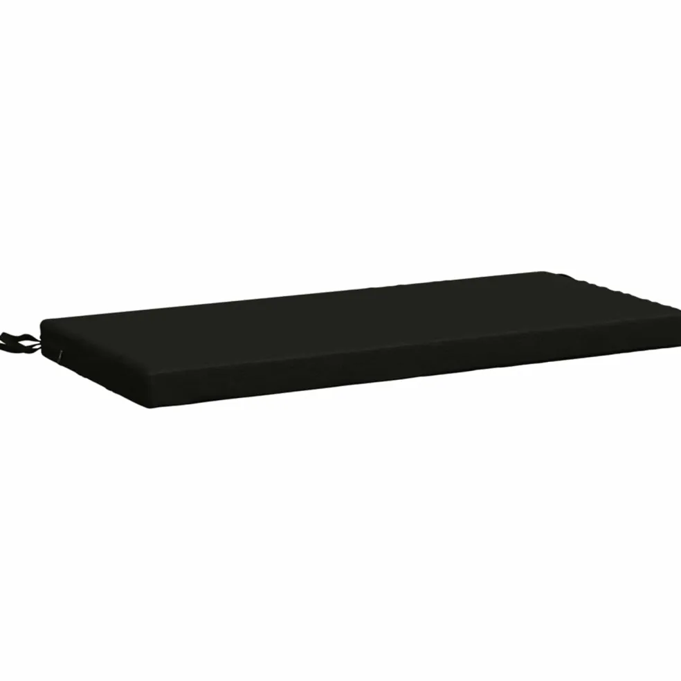vidaXL Bankkussen SOEST 100% Polyester Zwart 60 x 40 x 5 cm