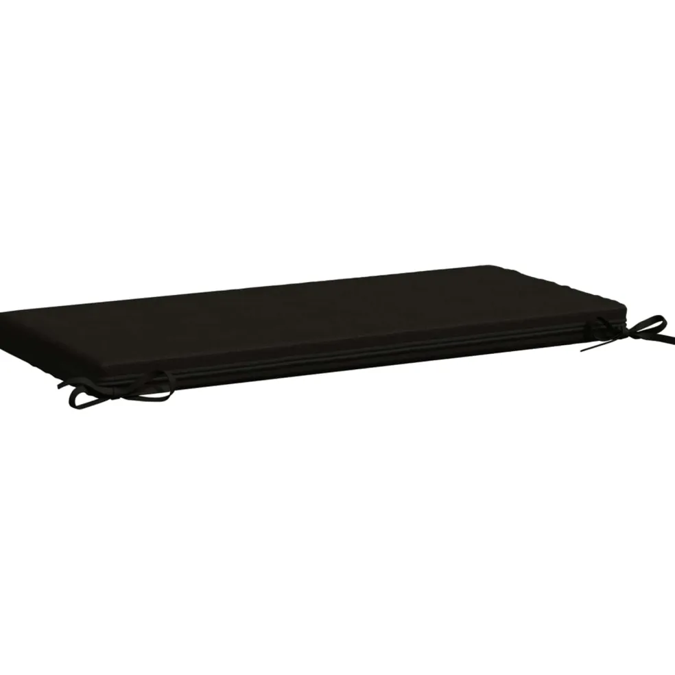 vidaXL Bankkussen SOEST 100% Polyester Zwart 60 x 40 x 5 cm