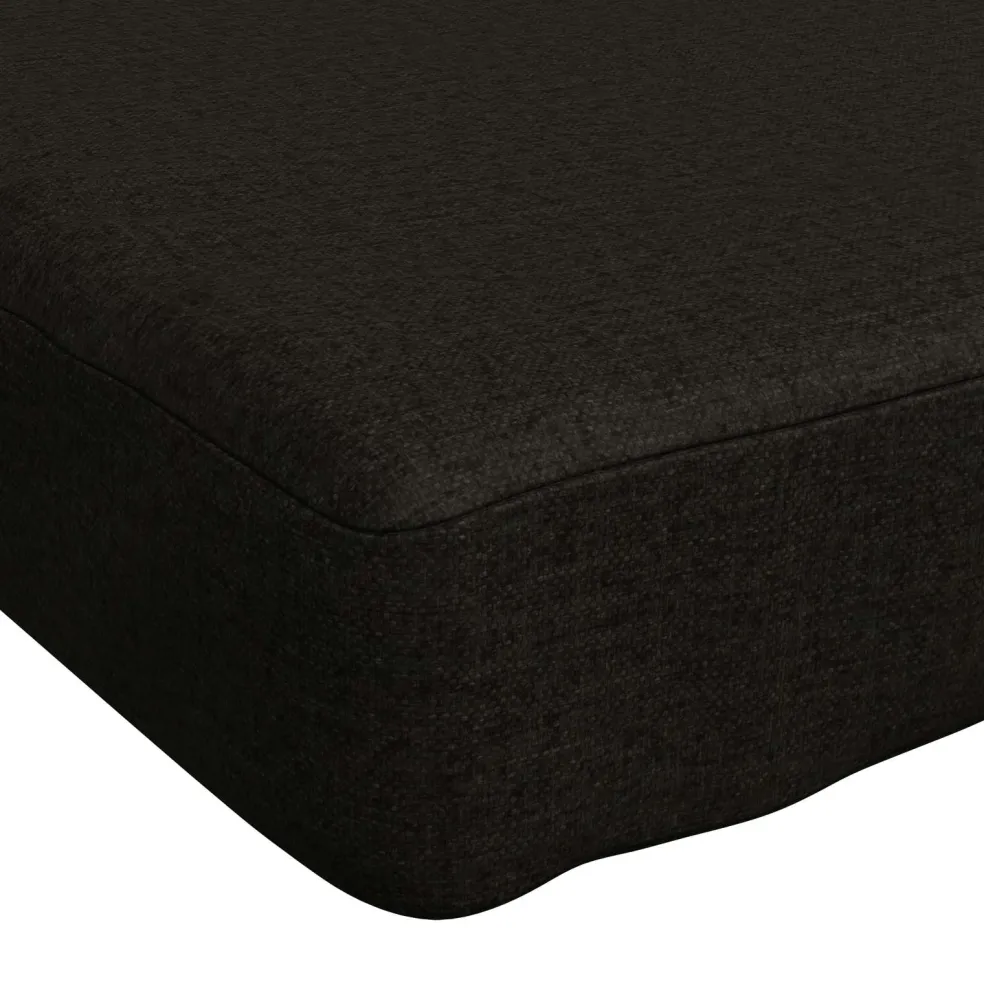vidaXL Bankkussen SOEST 100% Polyester Zwart 60 x 40 x 5 cm