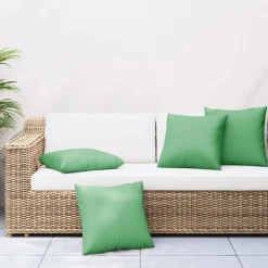 vidaXL Bankkussens 4 st 60x60 cm stof groen