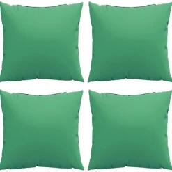 vidaXL Bankkussens 4 st 60x60 cm stof groen