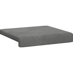 vidaXL Bankkussen 2 st fluweel Donkergrijs Diepte 35 cm