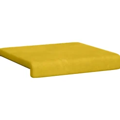 vidaXL Bankkussen 2 st fluweel Geel Diepte 35 cm