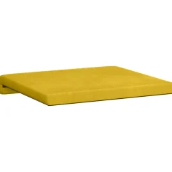 vidaXL Bankkussen 2 st fluweel Geel Diepte 35 cm