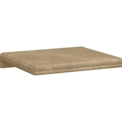 vidaXL Bankkussen 2 st Pluche Corduroy Taupe Diepte 35 cm
