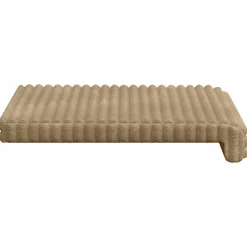 vidaXL Bankkussen 2 st Pluche Corduroy Taupe Diepte 35 cm