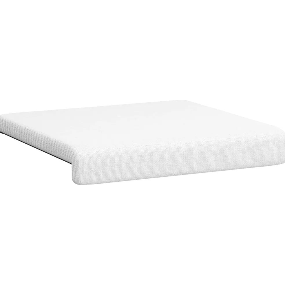 vidaXL Bankkussen 2 st Stof Wit Diepte 35 cm