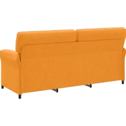 vidaXL Bank 100% polyester metalen frame MDF, Multiplex