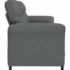 vidaXL Bank 100% polyester metalen frame MDF, Multiplex
