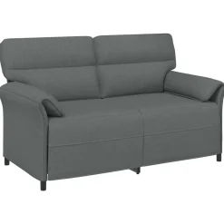 vidaXL Bank 100% polyester metalen frame MDF, Multiplex
