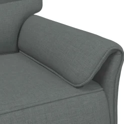vidaXL Bank 100% polyester metalen frame MDF, Multiplex