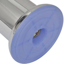 vidaXL Bankpoten rond chroom 60 mm 4 st