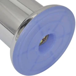 vidaXL Bankpoten rond 8 st 60 mm chroomkleurig
