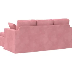 vidaXL Bank Roze 178 x 134 x 80 cm Fluweel