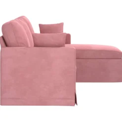 vidaXL Bank Roze 178 x 134 x 80 cm Fluweel