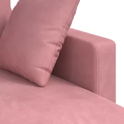 vidaXL Bank Roze 178 x 134 x 80 cm Fluweel