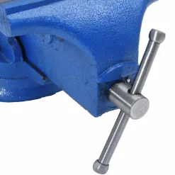 vidaXL Bankschroef 150 mm gietijzer blauw